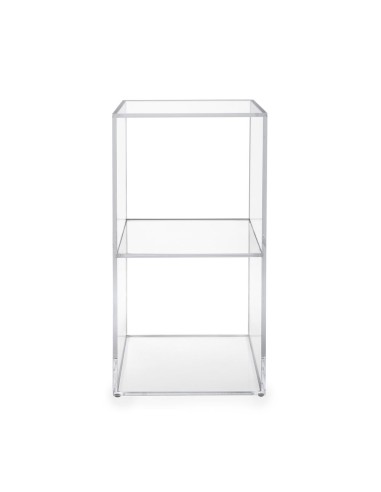 iPLEX Design - Clio Cubo Double Da Terra in plexiglass - Trasparente - 30x60x30 cm