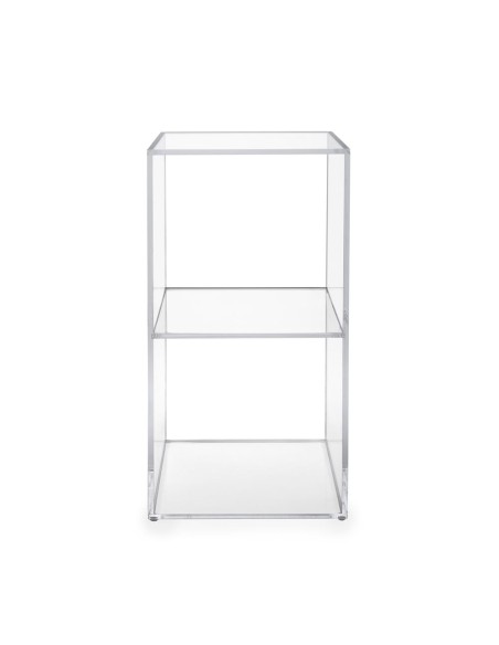 iPLEX Design - Clio Cubo Double Da Terra in plexiglass - Trasparente - 30x60x30 cm