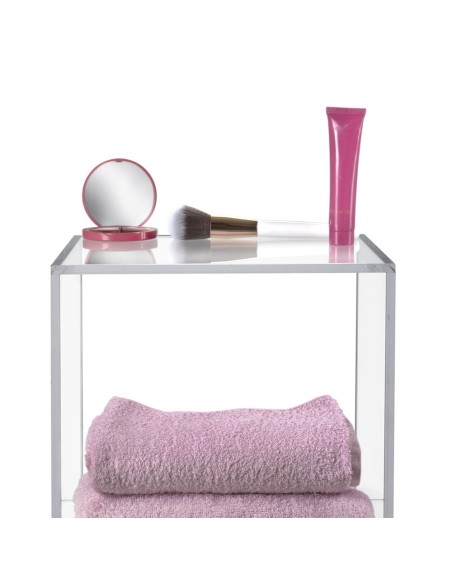 iPLEX Design - Clio Cubo Double Da Terra in plexiglass - Trasparente - 30x60x30 cm