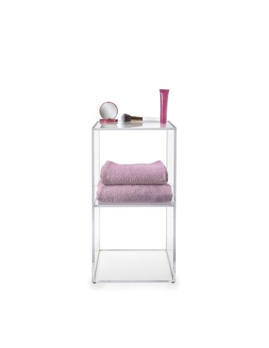 iPLEX Design - Clio Cubo Double Da Terra in plexiglass - Trasparente - 30x60x30 cm