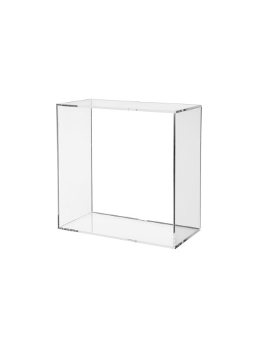 iPLEX Design - Clio Cubo Da Parete in plexiglass - Trasparente - 30x30x15 cm