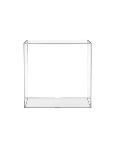 iPLEX Design - Clio Cubo Da Parete in plexiglass - Trasparente - 30x30x15 cm