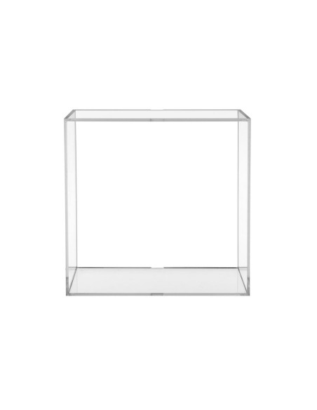 iPLEX Design - Clio Cubo Da Parete in plexiglass - Trasparente - 30x30x15 cm