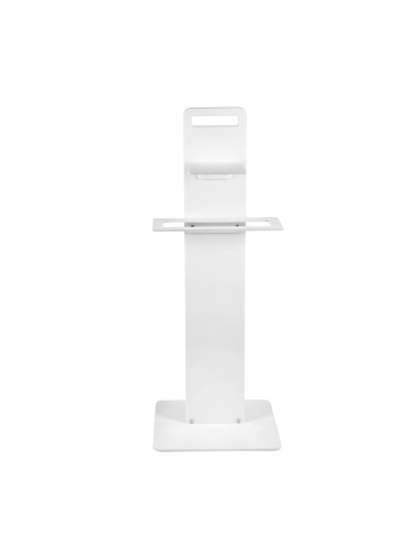 iPLEX Design - Clio Colonnina Bagno (Portacarta Ascugamano E Sapone Da Bidet) White in plexiglass - bianco - 31x87x23 cm