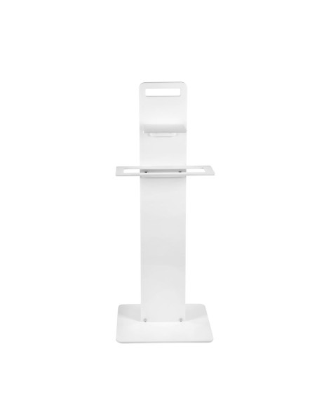 iPLEX Design - Clio Colonnina Bagno (Portacarta Ascugamano E Sapone Da Bidet) White in plexiglass - bianco - 31x87x23 cm