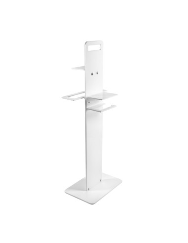 iPLEX Design - Clio Colonnina Bagno (Portacarta Ascugamano E Sapone Da Bidet) White in plexiglass - bianco - 31x87x23 cm