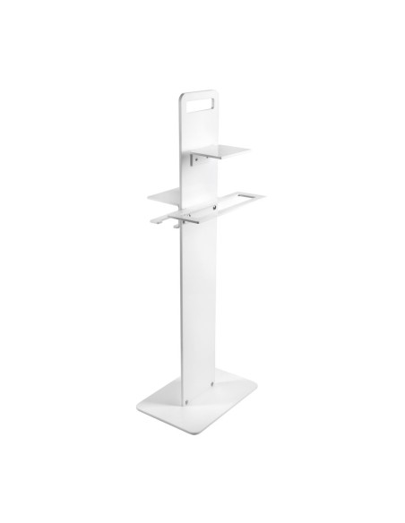 iPLEX Design - Clio Colonnina Bagno (Portacarta Ascugamano E Sapone Da Bidet) White in plexiglass - bianco - 31x87x23 cm