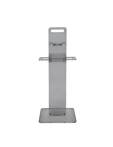 iPLEX Design - Clio Colonnina Bagno (Portacarta Ascugamano E Sapone Da Bidet) Fume' in plexiglass - fumè - 31x87x23 cm