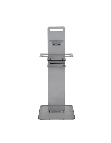 iPLEX Design - Clio Colonnina Bagno (Portacarta Ascugamano E Sapone Da Bidet) Fume' in plexiglass - fumè - 31x87x23 cm