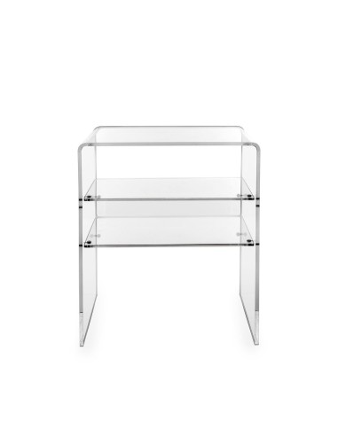 iPLEX Design - Lyn Comodino Trasparente in plexiglass - 40x50x33 cm