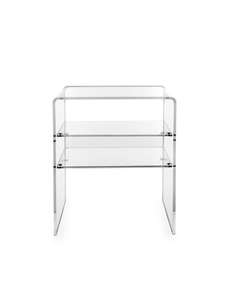 iPLEX Design - Lyn Comodino Trasparente in plexiglass - 40x50x33 cm