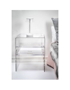 iPLEX Design - Lyn Comodino Trasparente in plexiglass - 40x50x33 cm 2