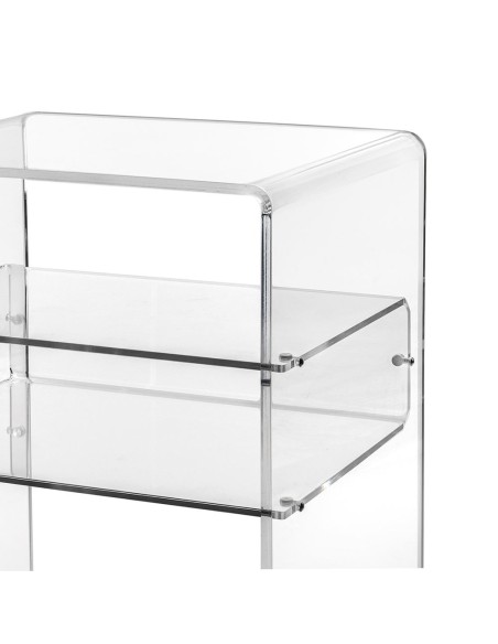iPLEX Design - Lyn Comodino Trasparente in plexiglass - 40x50x33 cm