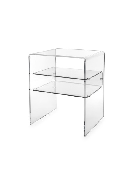 iPLEX Design - Lyn Comodino Trasparente in plexiglass - 40x50x33 cm