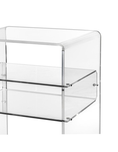 iPLEX Design - Lyn Comodino Trasparente in plexiglass - 40x50x33 cm