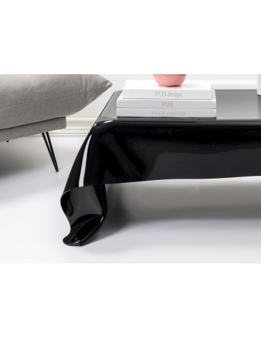 iPLEX Design - Drappeggi Tavolo Basso Nero in pmma - 115x39x77 cm