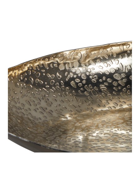Blanc D' Ivoire - Piatto ATHOS MM finitura champagne dorato dia. 25x5 cm