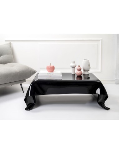 iPLEX Design - Drappeggi Tavolo Basso Nero in pmma - 115x39x77 cm