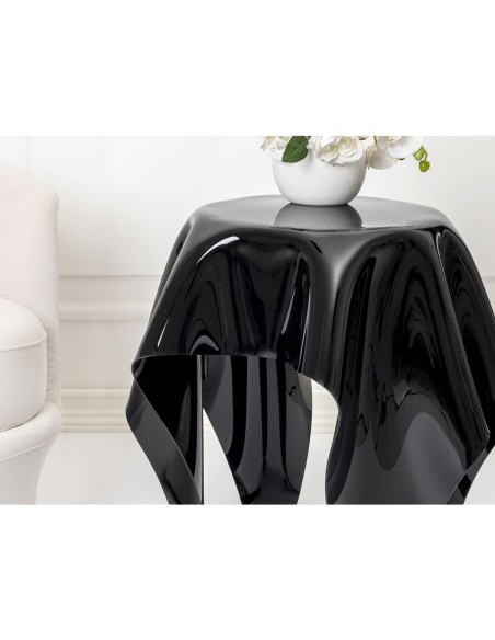 iPLEX Design - Drappeggi Tavolo Alto Nero in pmma - 76x66x67 cm