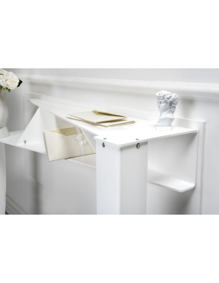 iPLEX Design - Chopin Consolle Bianca in plexiglass - bianco - 100x30x83,5h Cm