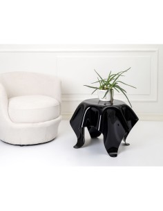 iPLEX Design - Drappeggi Tavolo Tondo Basso Nero in pmma 60x0x45h cm - 60x45x cm 2