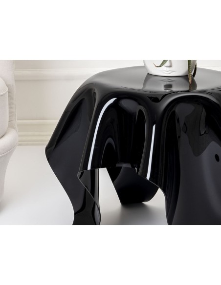 iPLEX Design - Drappeggi Tavolo Tondo Basso Nero in pmma 60x0x45h cm - 60x45x cm