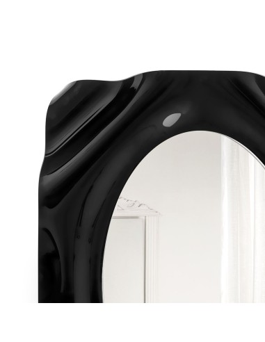 iPLEX Design - Drappeggi Specchio Nero in pmma - 72x95x11 cm