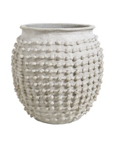 Blanc D' Ivoire - Cache-pot Cleia in cemento grigio chiaro dia 51,5 x 51,5 h
