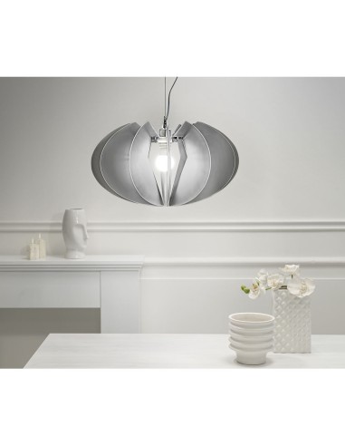 iPLEX Design - Apple Sospensione Fume' Satinato in plexiglass - grigio fumè satinato - 50x30x50 cm