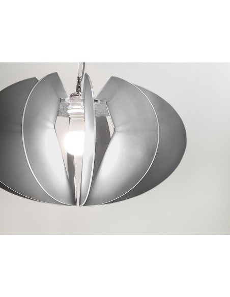 iPLEX Design - Apple Sospensione Fume' Satinato in plexiglass - grigio fumè satinato - 50x30x50 cm
