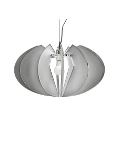 iPLEX Design - Apple Sospensione Fume' Satinato in plexiglass - grigio fumè satinato - 50x30x50 cm