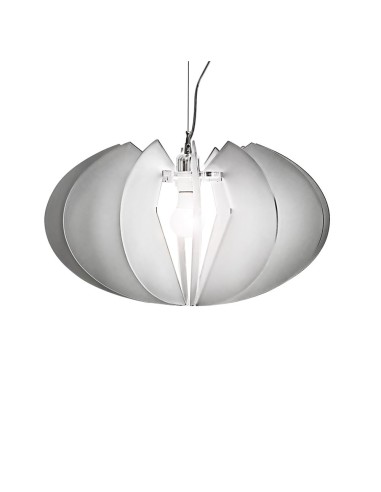iPLEX Design - Apple Sospensione Fume' Satinato in plexiglass - grigio fumè satinato - 50x30x50 cm