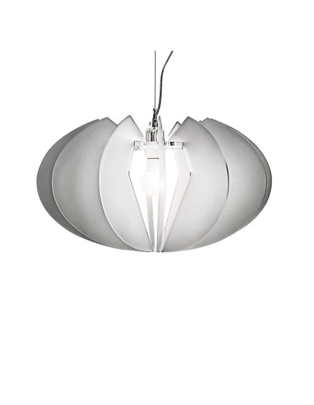 iPLEX Design - Apple Sospensione Fume' Satinato in plexiglass - grigio fumè satinato - 50x30x50 cm
