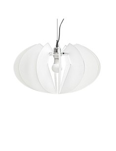 iPLEX Design - Apple Sospensione Bianco Satinato in plexiglass - 50x30x50 cm