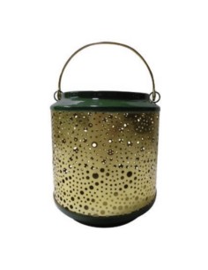 Blanc D' Ivoire - Lanterna STELLA PM dorata / verde dia. 12x17 cm