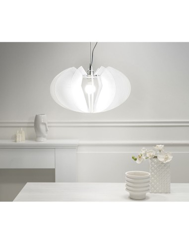 iPLEX Design - Apple Sospensione Bianco Satinato in plexiglass - 50x30x50 cm