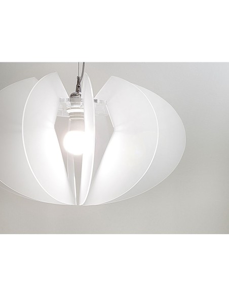 iPLEX Design - Apple Sospensione Bianco Satinato in plexiglass - 50x30x50 cm