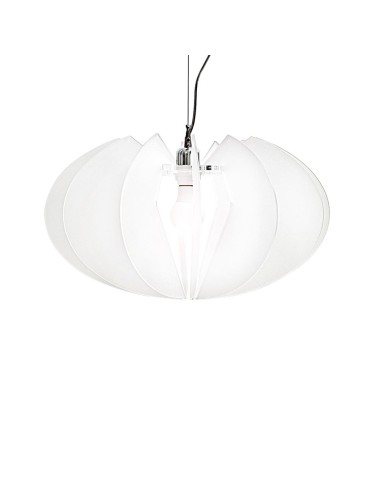 iPLEX Design - Apple Sospensione Bianco Satinato in plexiglass - 50x30x50 cm