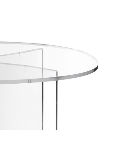 iPLEX Design - Acqua Tavolo Ovale Trasparente in plexiglass - 200x70x100 cm