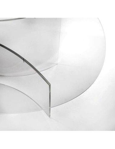 iPLEX Design - Acqua Tavolo Ovale Trasparente in plexiglass - 200x70x100 cm