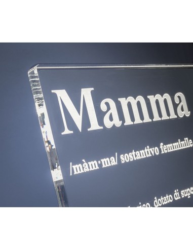 iPLEX Design - Lucilio Lampada Mamma in plexiglass - Trasparente - 20x20x9 cm