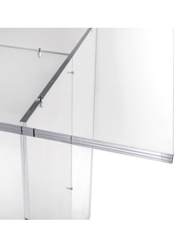iPLEX Design - Aria Tavolo Trasparente in plexiglass - 155x80x75 cm