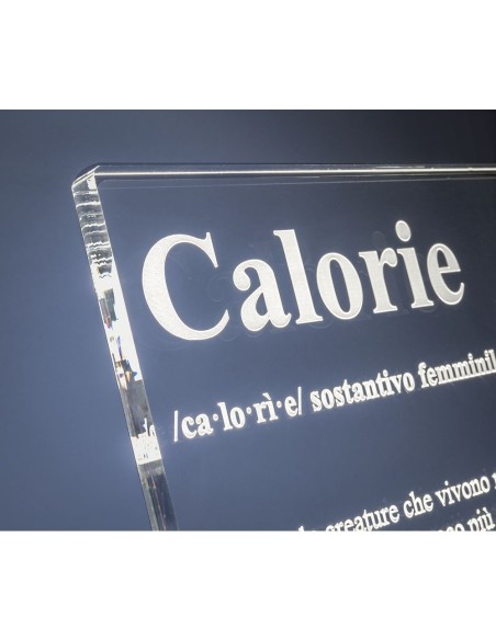 iPLEX Design - Lucilio Lampada Calorie in plexiglass - Trasparente - 20x20x9 cm