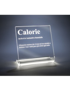 iPLEX Design - Lucilio Lampada Calorie in plexiglass - Trasparente - 20x20x9 cm