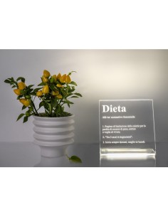 iPLEX Design - Lucilio Lampada Dieta in plexiglass - Trasparente - 20x20x9 cm 2