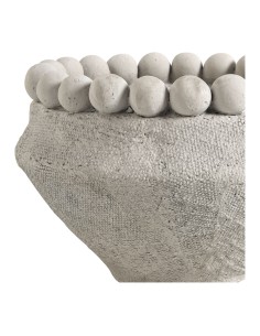 Blanc D' Ivoire - Cache-pot Aleo in cemento grigio chiaro dia. 23,5x23,5x15 h 2