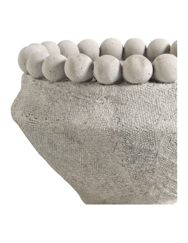 Blanc D' Ivoire - Cache-pot Aleo in cemento grigio chiaro dia. 23,5x23,5x15 h