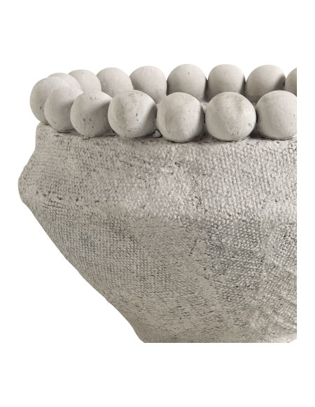 Blanc D' Ivoire - Cache-pot Aleo in cemento grigio chiaro dia. 23,5x23,5x15 h