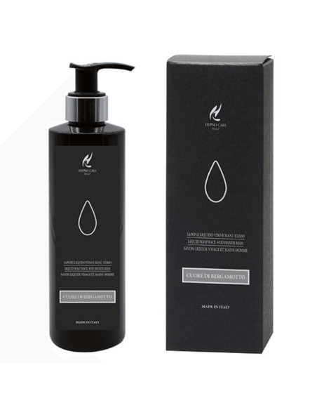 HYPNO CASA LUXURY - SAPONE LIQUIDO  VISO E MANI PRIMA CLASSE CUORE DI BERGAMOTTO (UOMO)