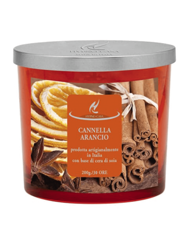 HYPNO CHIC - CANDELA 200 GR PROFUMATA CANNELLA & ARANCIO